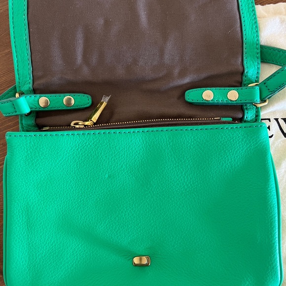 J.Crew Tillary Bright Green Leather Crossbody - Picture 4 of 4